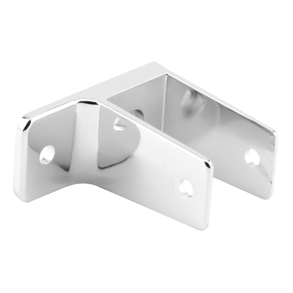 Prime-Line One Ear Wall Brackets, For 1 in. Panel, Zinc Alloy, Chrome Plated Single Pack 656-2898